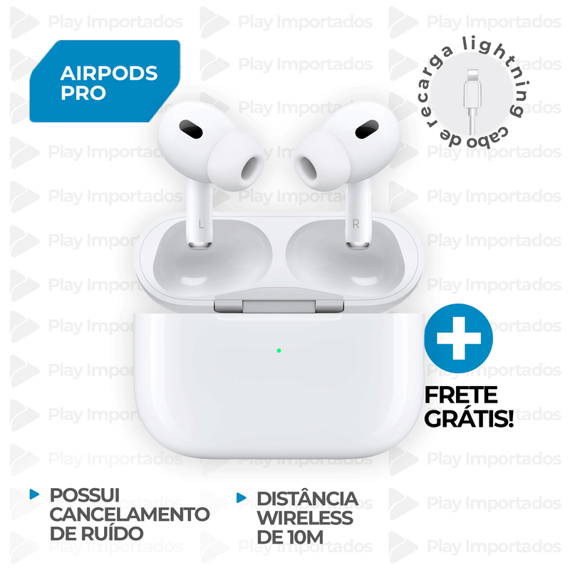 AirPods Pro com Estojo de Recarga- Compatível com Android e Iphone 12X [FRETE GRÁTIS]