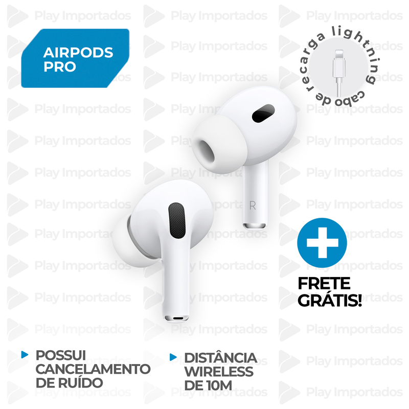 AirPods Pro com Estojo de Recarga- Compatível com Android e Iphone 12X [FRETE GRÁTIS]