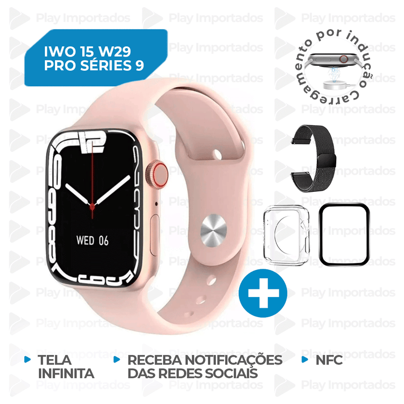 Iwo 15 W29 PRO Séries 9 + BRINDES 12X [LANÇAMENTO] FRETE GRÁTIS